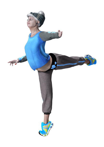 3D插图妇女在白色图片下载