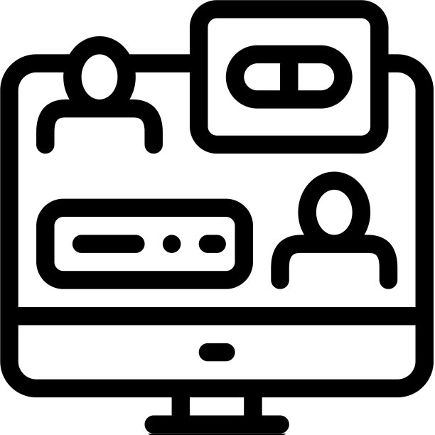 互联网帮助图标轮廓图片下载