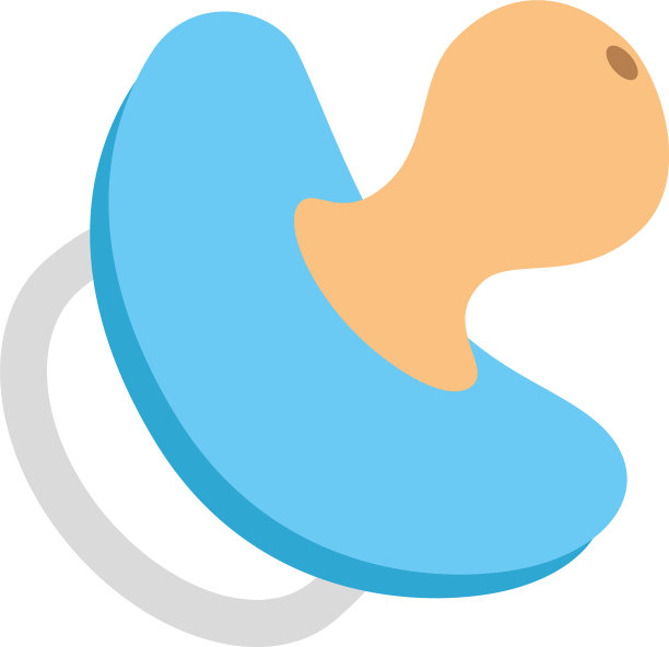 可爱的奶嘴baisolated图标图片下载