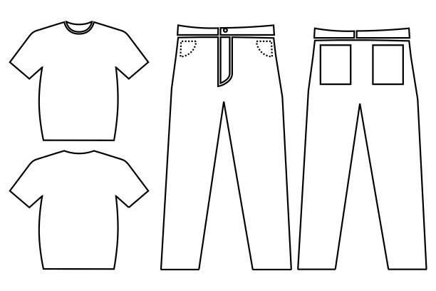 t恤和裤子图片下载