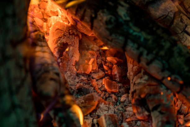 燃烧煤炭从火抽象的背景图片下载