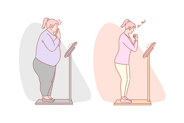 减肥饮食健身套装概念图片下载