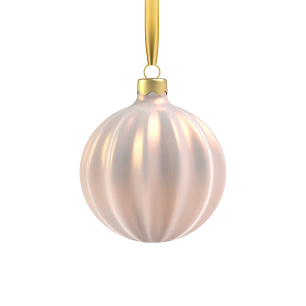 现实的金色圣诞树玩具的形式的螺旋。图片下载