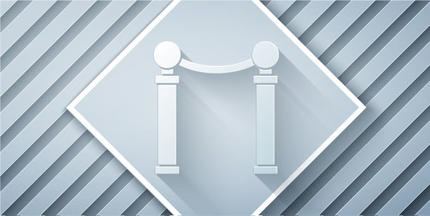 剪纸画展图标孤立上图片下载