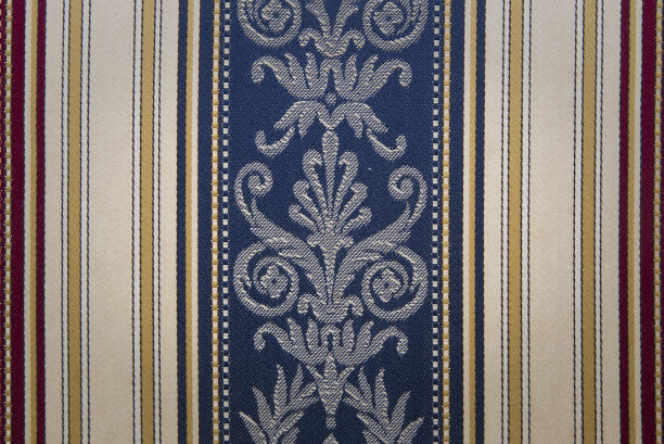 一个复古椅子的细节，织物的颜色类的细化。图片下载