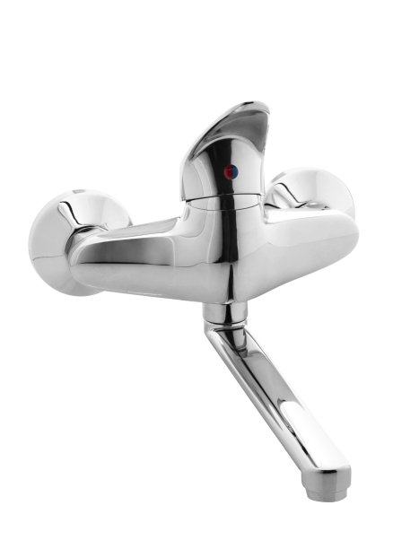 厨房镀铬水龙头图片下载