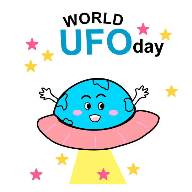 世界UFO日卡通向量图片下载