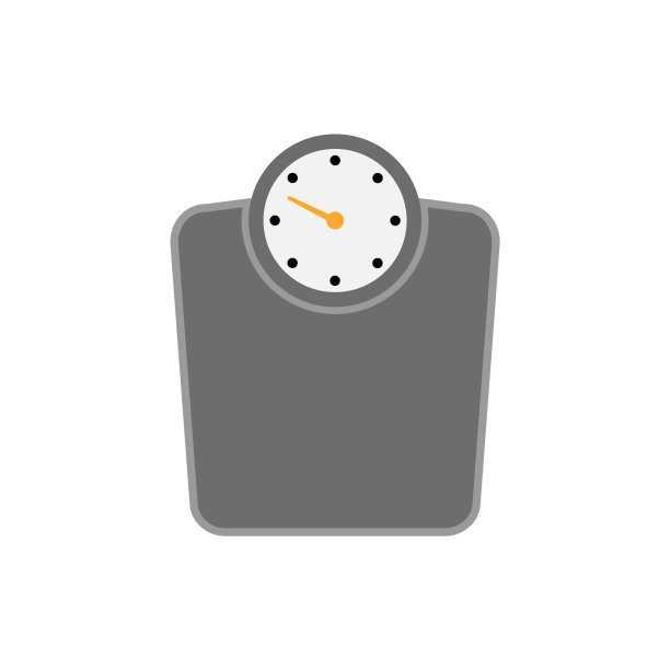 平秤，称重秤图标矢量插图孤立在白色背景图片下载