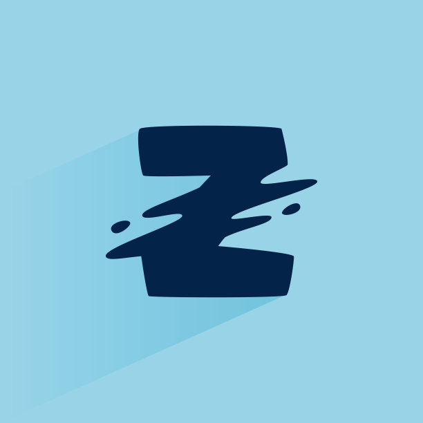 初始字母Z快速速度标志设计模板。图片下载