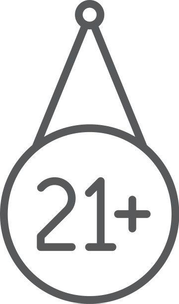 21岁以上年龄限制标志符号，隔离图标图片下载