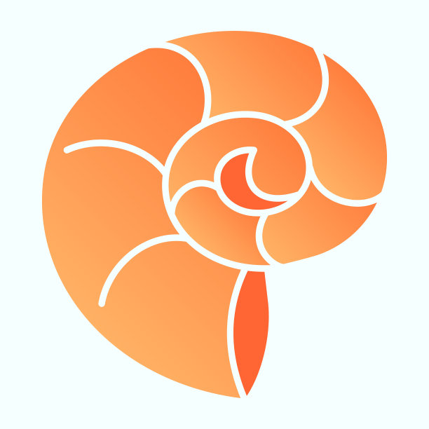 贝壳平图标海海洋螺旋贝壳图片下载