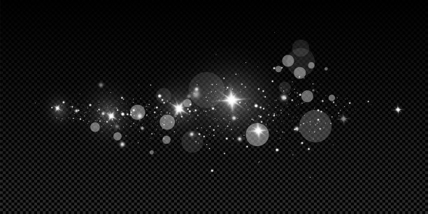 发出光的效果。矢量插图。圣诞节的闪光。灰尘图片下载