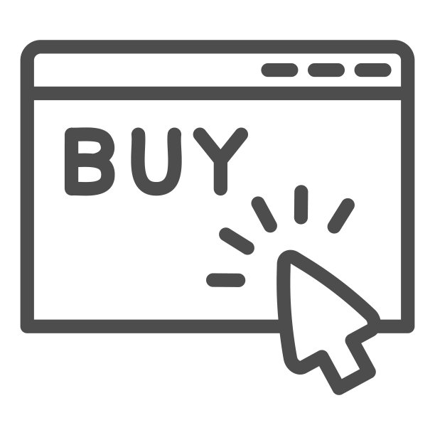 网页和购买文本行图标，市场概念，网上商店标志在白色背景，网上商店登陆页面图标在轮廓风格的移动概念和网页设计。矢量图形。图片下载