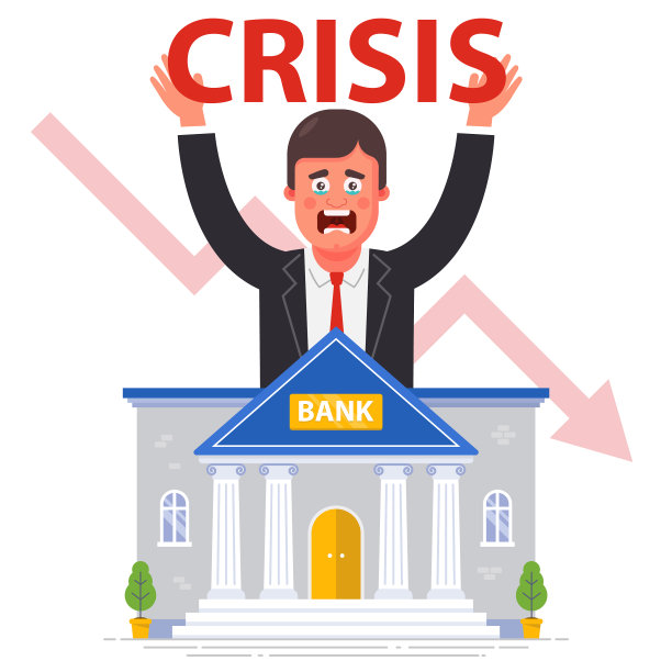 全球背景下的银行破产图片下载