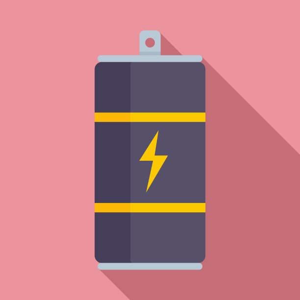 能量饮料容器图标平面风格图片下载