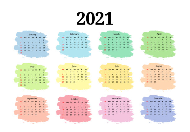 72年日历素材图片