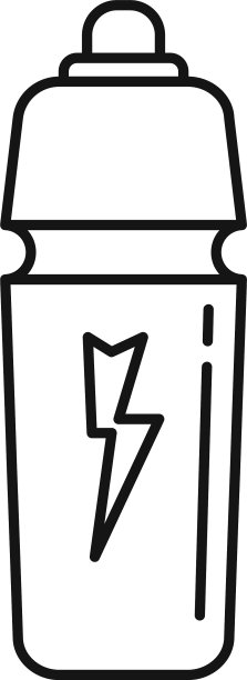 冷能量饮料图标轮廓风格图片下载