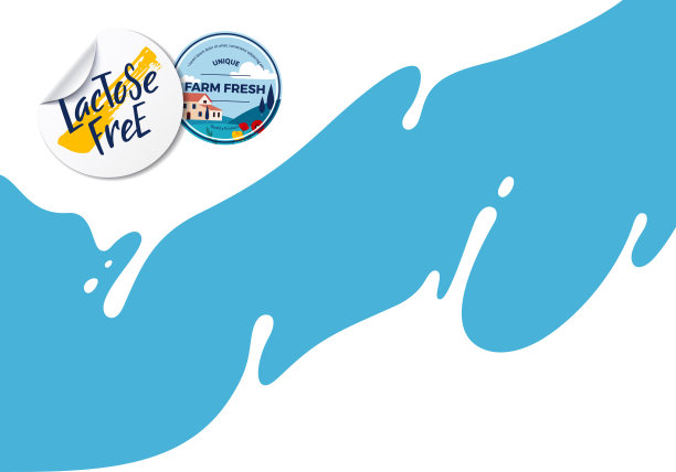 牛奶喷溅矢量插图标签。抽象的食物背景与滴奶油图片下载