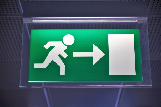 紧急出口标志图片下载