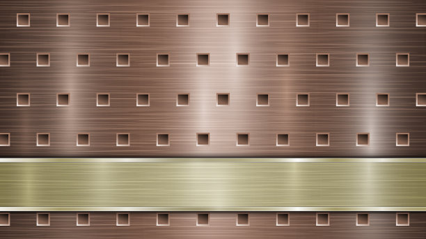 金属背景与孔和抛光板图片下载