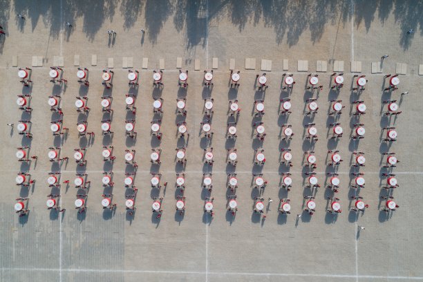 中国亚洲少林寺武术训练航拍照片图片下载