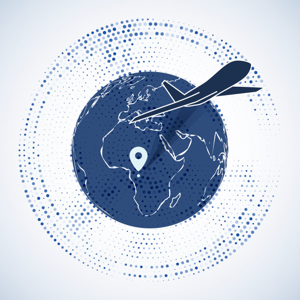 飞机绕着地球飞行图片下载