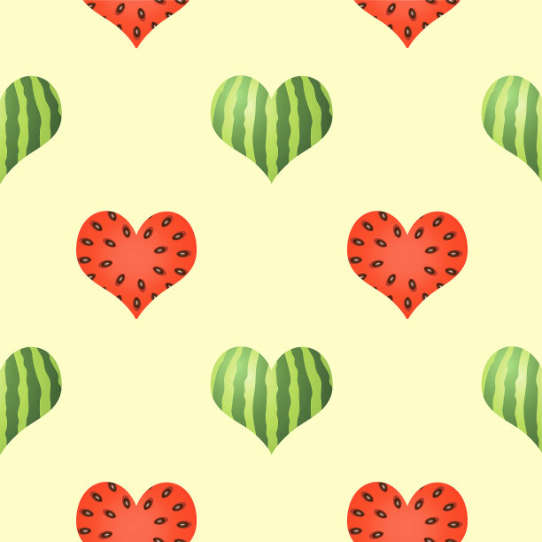 心和西瓜图片下载