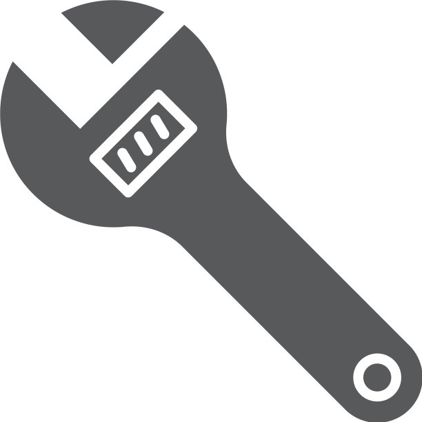 活动扳手图标工具符号图片下载