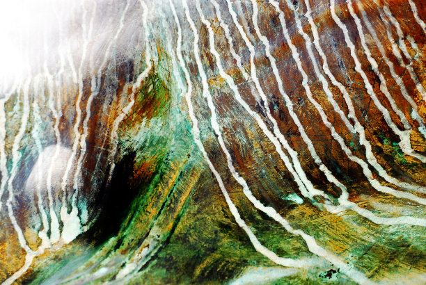 摘要-艺术-钙迹在青铜雕像上的宏图片下载