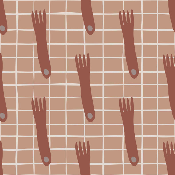 复古背景上的创意几何叉无缝图案。厨房纺织品壁纸。图片下载