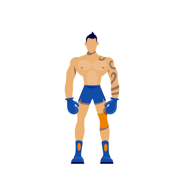 平色向量拳击手无脸角色图片下载