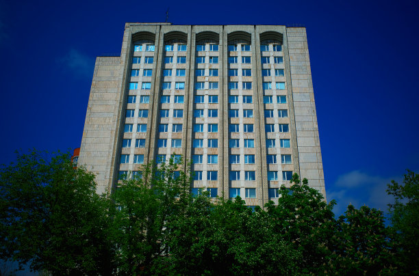 二手房地产在莫斯科建筑背景图片下载