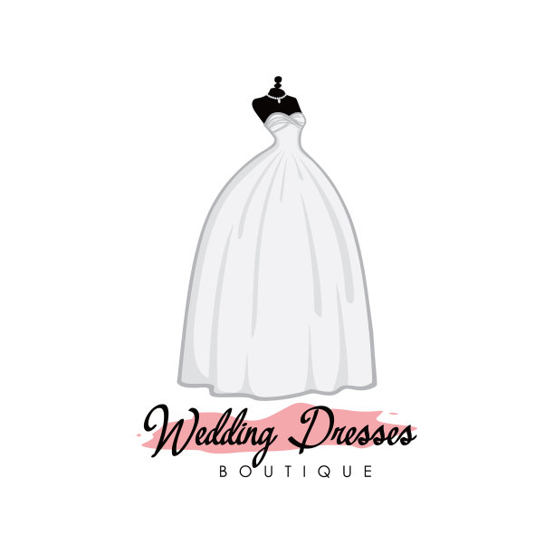 单色婚纱精品标志创意图片下载