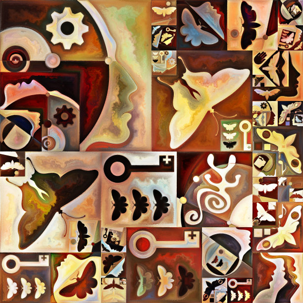 色彩的虚拟生活方式图片下载