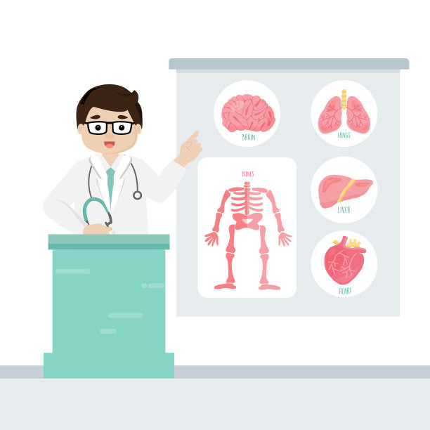 医生描述人体内部器官图片下载