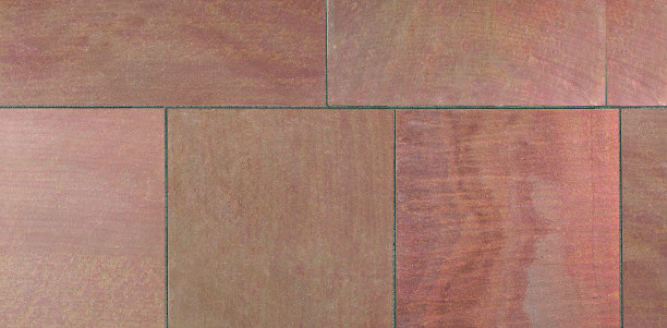 火红秋青铜多色砂岩铺装无缝纹理图片下载