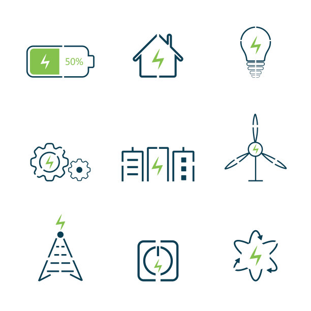 电能图标设计概念图片下载