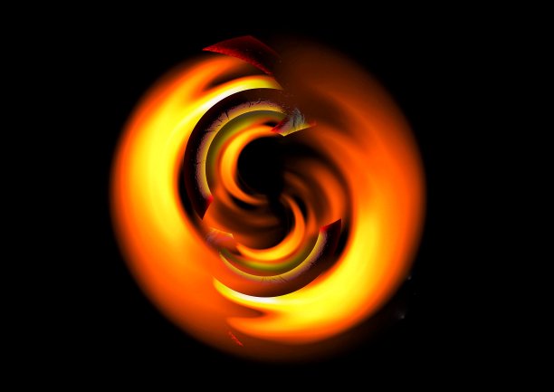 抽象的火焰漩涡图片下载