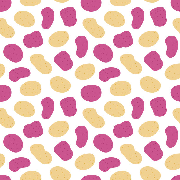 生土豆无缝图案背景图片下载