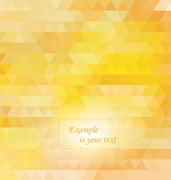 黄色抽象图案-三角形和正方形图片下载