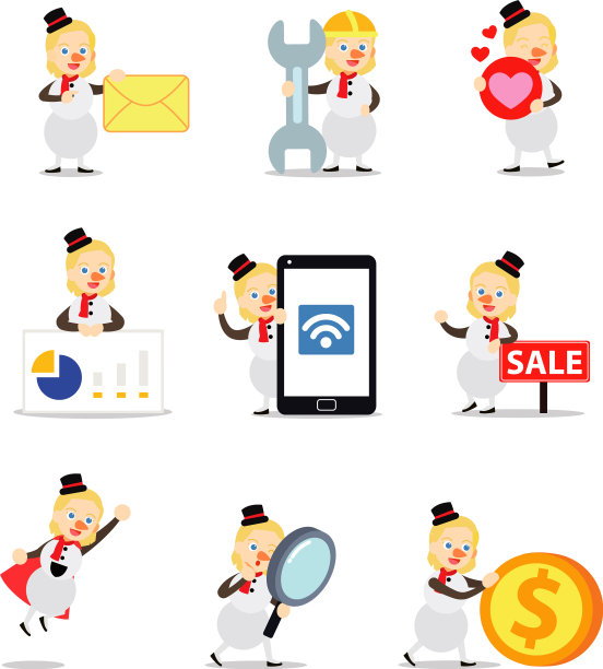 设定角色女雪人在圣诞节图片下载