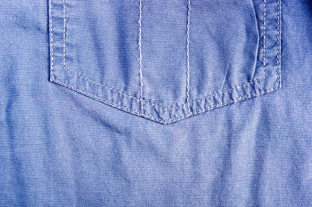 衣服项目石洗棉织物纹理接缝，扣，钮扣和铆钉，宏观图片下载