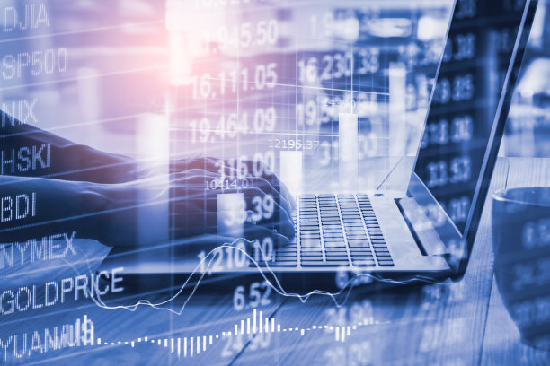 股票市场或外汇交易图形和烛台图表适合金融投资的概念。经济趋势背景的商业理念和所有的艺术作品设计。抽象的金融背景。图片下载