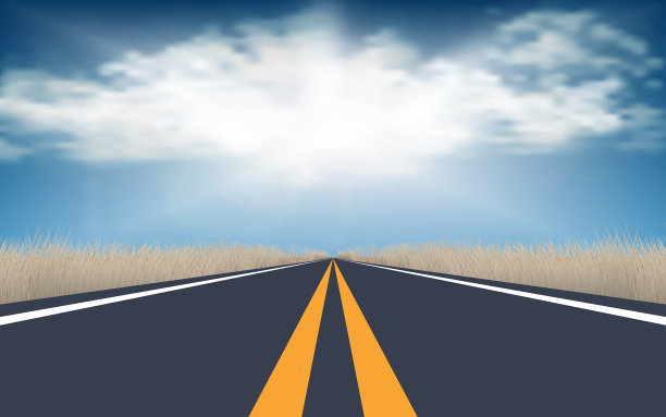 夏季白天的景观路图片下载