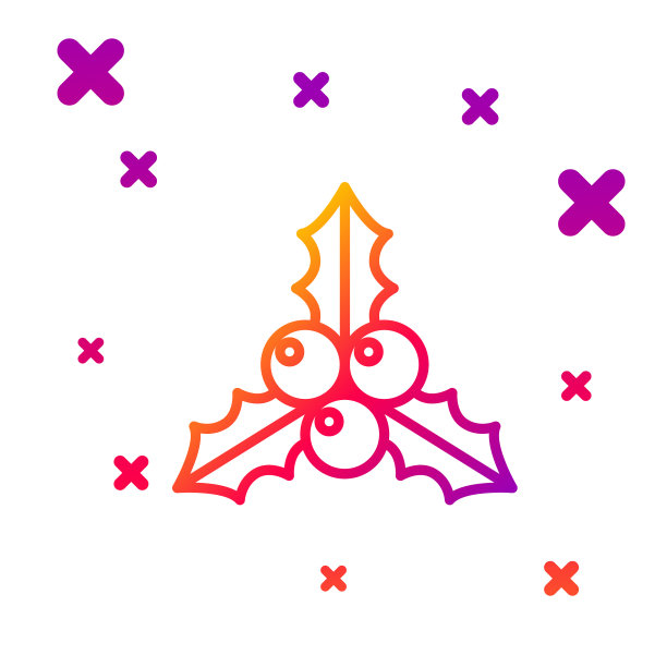 色线枝荚蒾或蔷薇图标图片下载