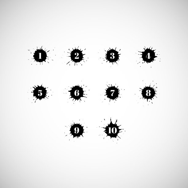 图标设置与数字隔离图片下载