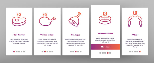 熏肉烧烤上的图标设置图片下载