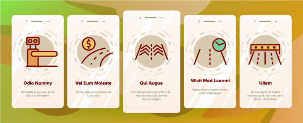 收费公路公路上的图标设置图片下载