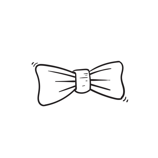 手绘涂鸦领带图标插图图片下载