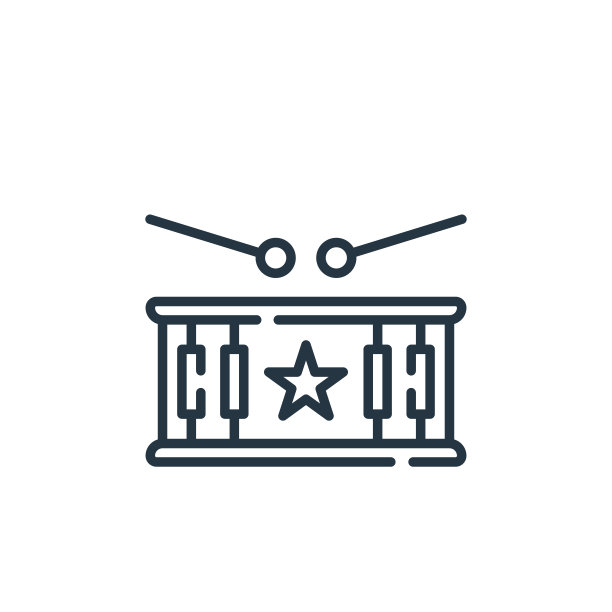 鼓矢量图标。鼓可编辑的中风。鼓线性符号，用于web和移动应用程序，标志，印刷媒体。细线说明。矢量孤立轮廓绘制。图片下载